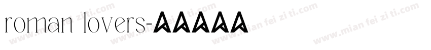 roman lovers字体转换